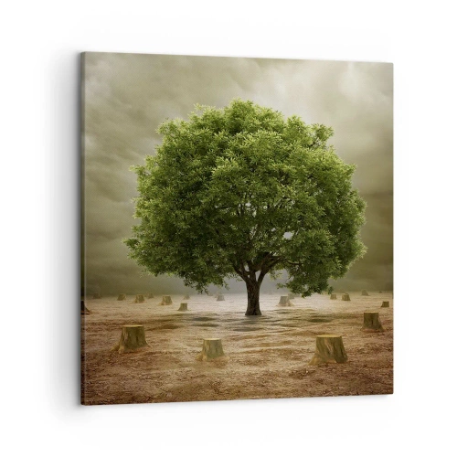 Canvastavla - Bild på duk - Hela hoppet - 50x50 cm