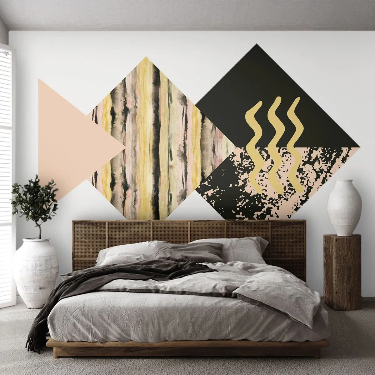 Fototapet Standard Eco - Inte så enkelt - Abstraktion, Bit, Modern konst - 350x256 cm