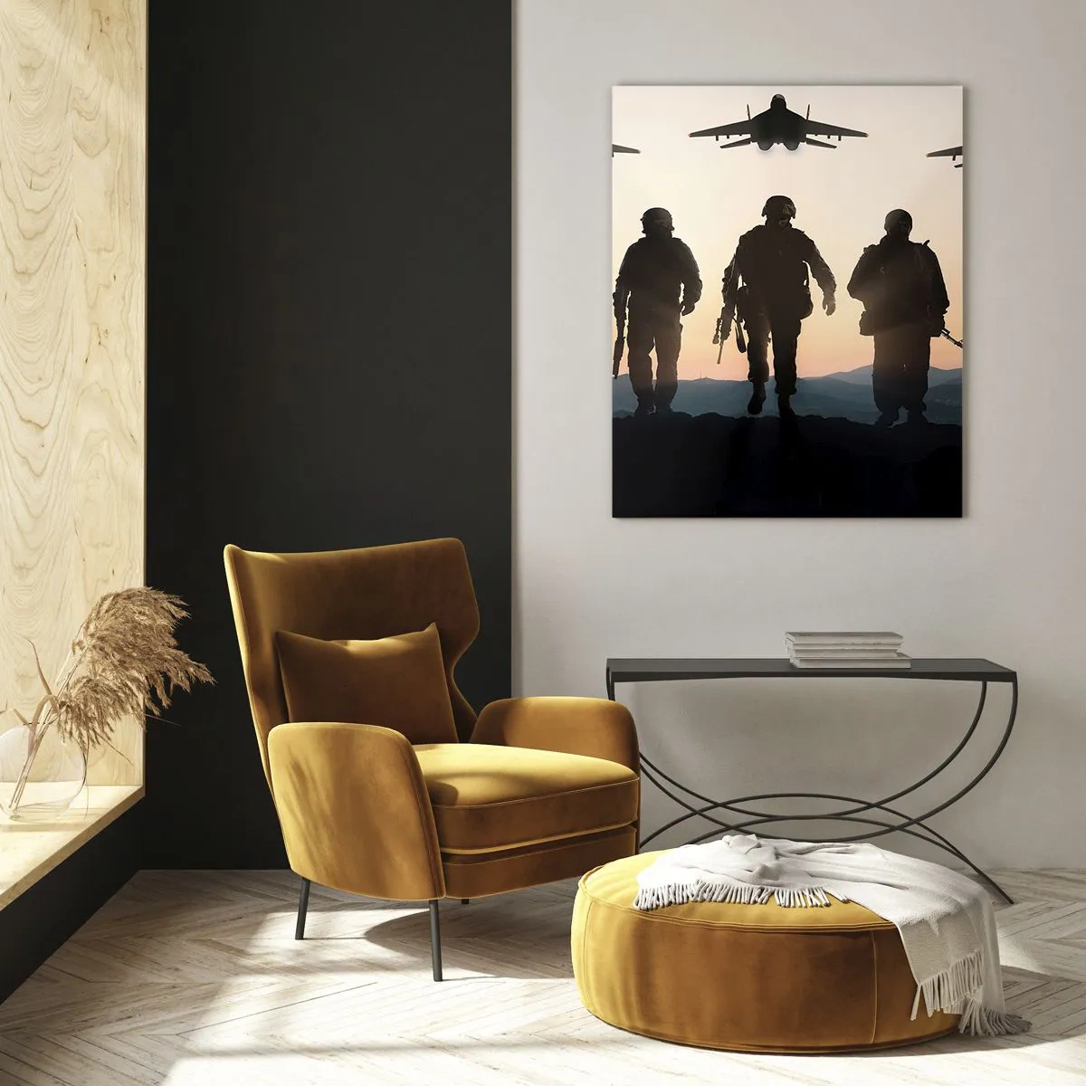 Glastavla - Bild på glas - Välkommen till vår värld - 80x120 cm