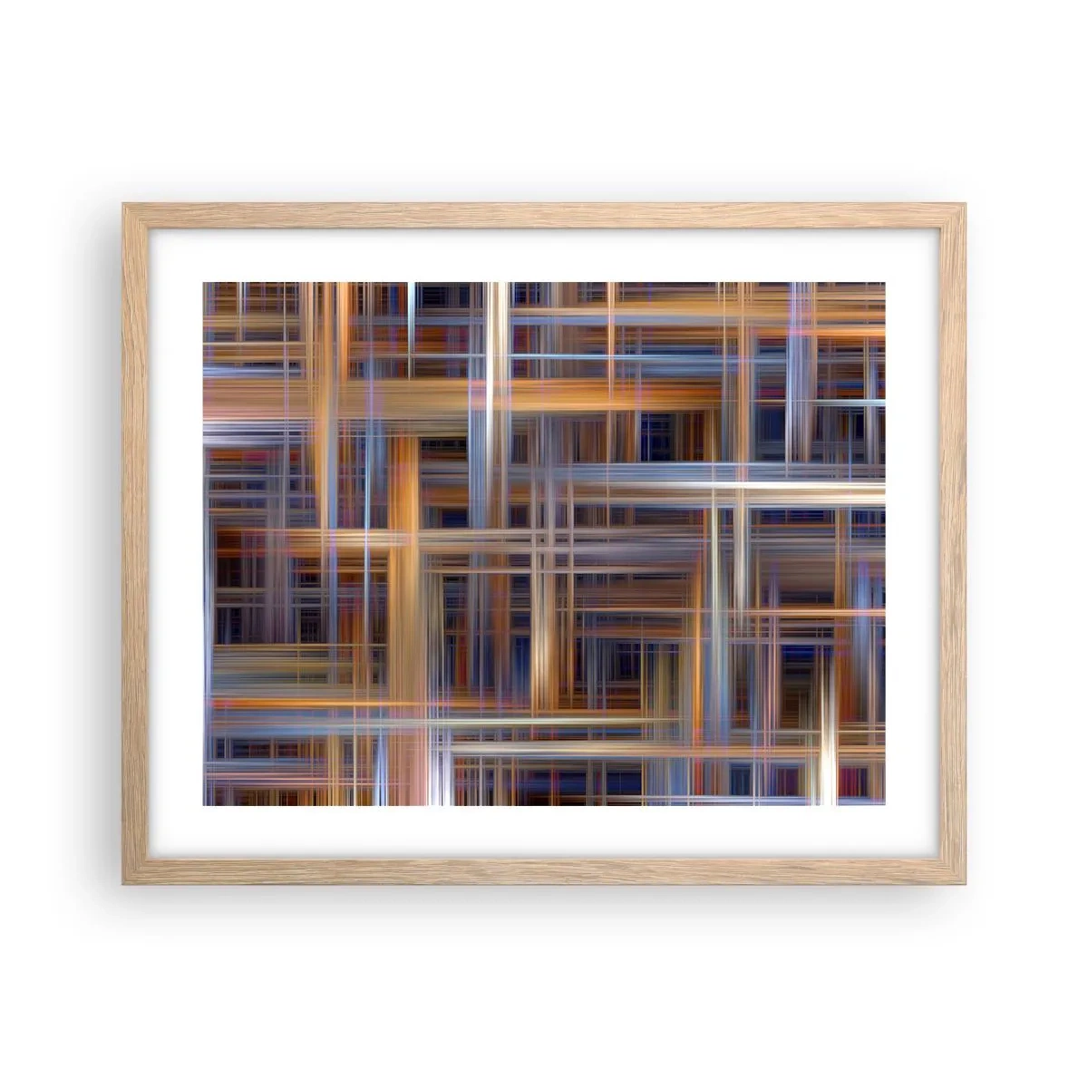 Affisch i ram av ljusek - Vävd av ljus - 50x40 cm