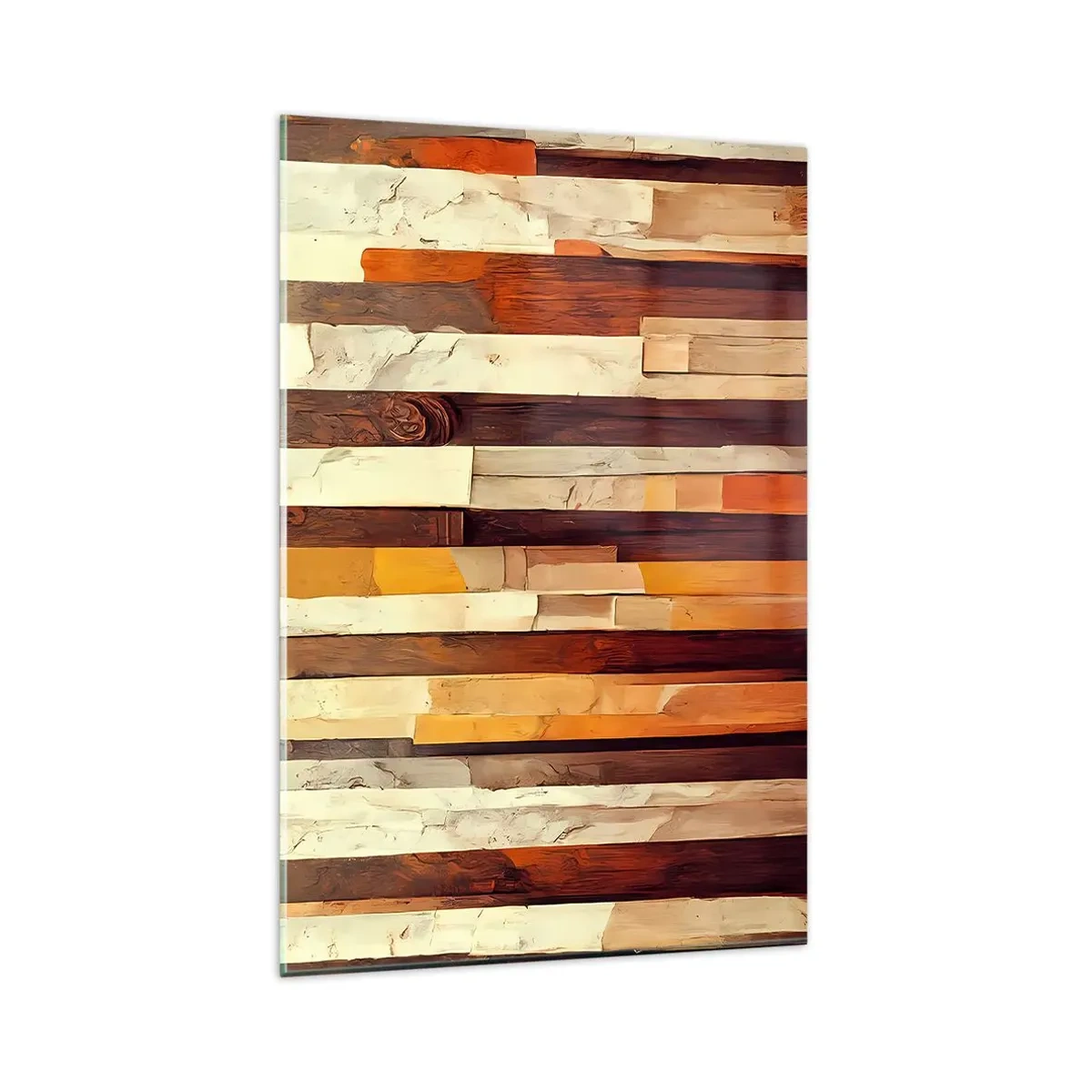 Glastavla - Bild på glas - Hymn av skogens träd - 80x120 cm