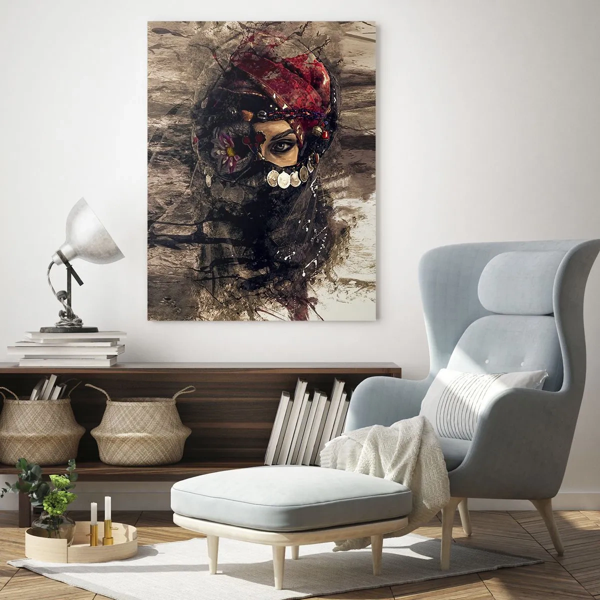 Glastavla - Bild på glas - Minst intrigerande - 50x70 cm