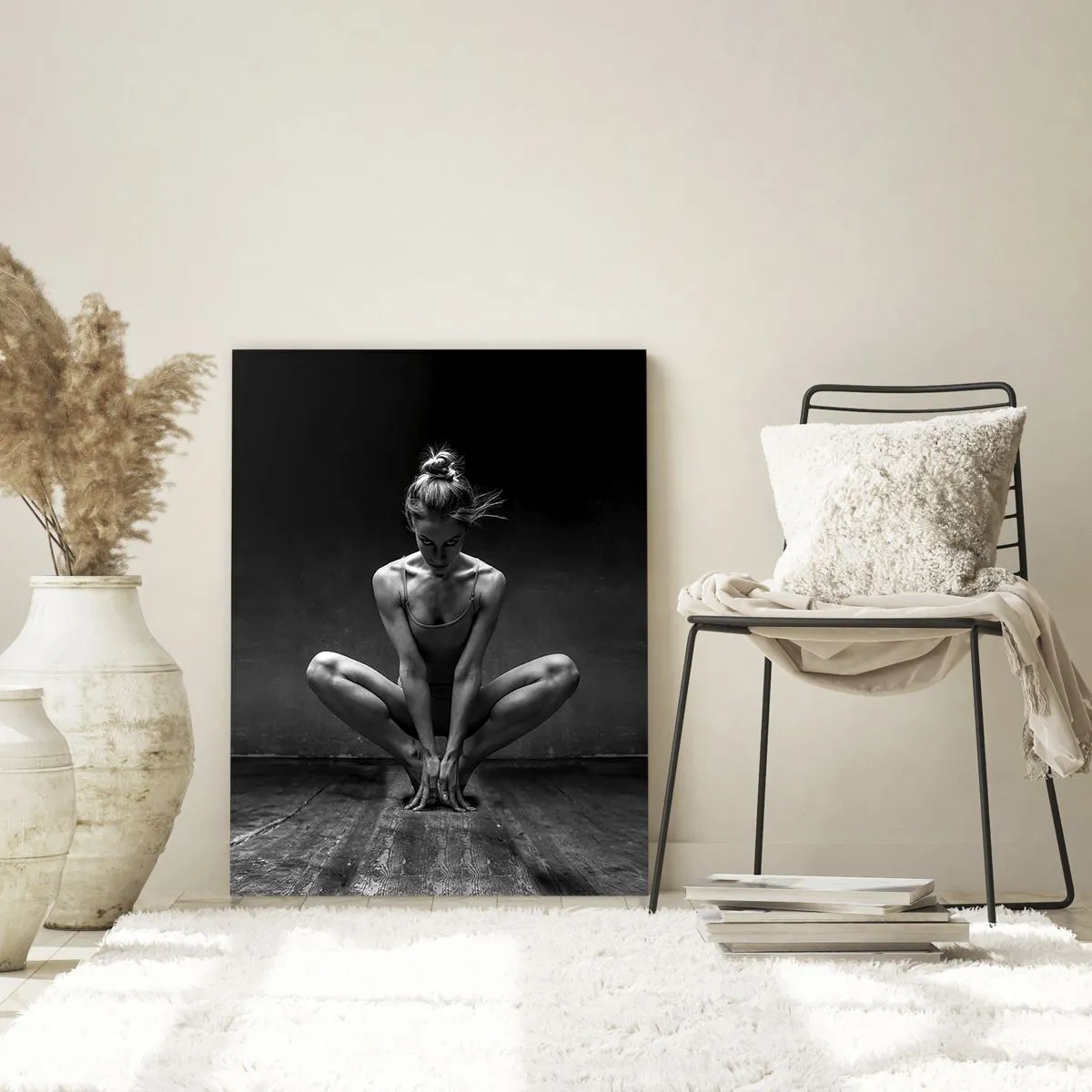 Glastavla - Bild på glas - Koncentrerad dansenergi - 80x120 cm