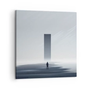 Canvastavla - Bild på duk - Möjlighet eller hot? - 50x50 cm