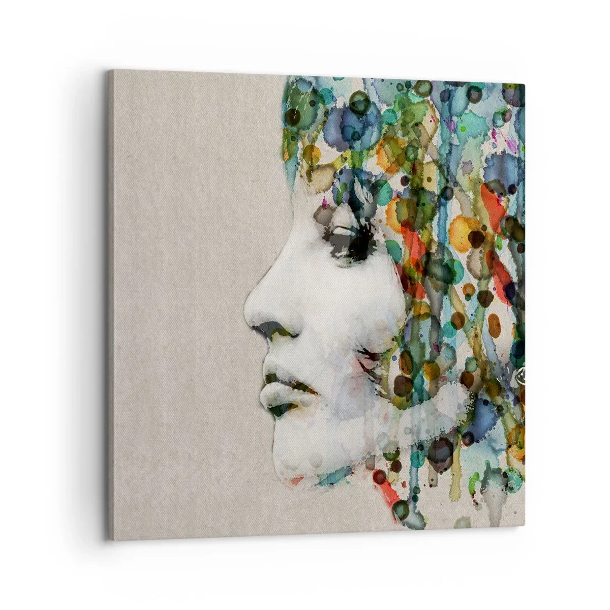 Canvastavla - Bild på duk - Uppstånden ur glädje - 60x60 cm