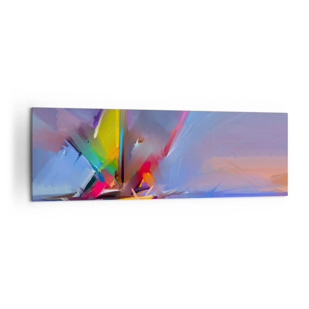 Canvastavla - Bild på duk - Snabb som en fågel - 160x50 cm