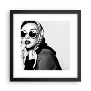 Affisch i svart ram - Hälsningar från 60-talet - 30x30 cm