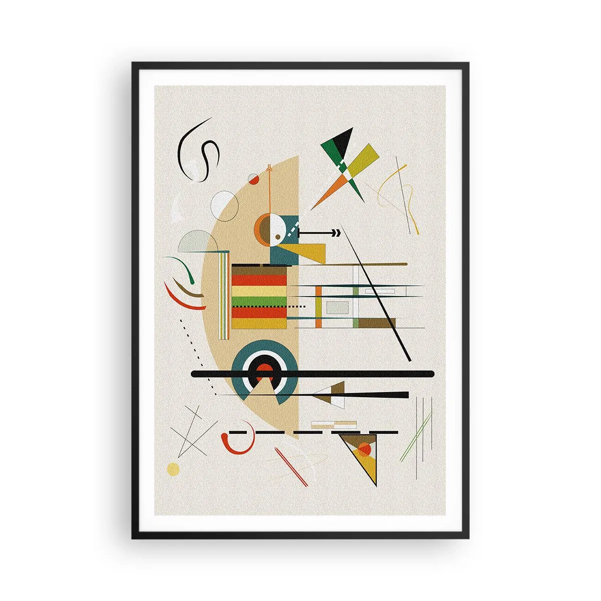 Affisch i svart ram - Så världen skrattar - 70x100 cm