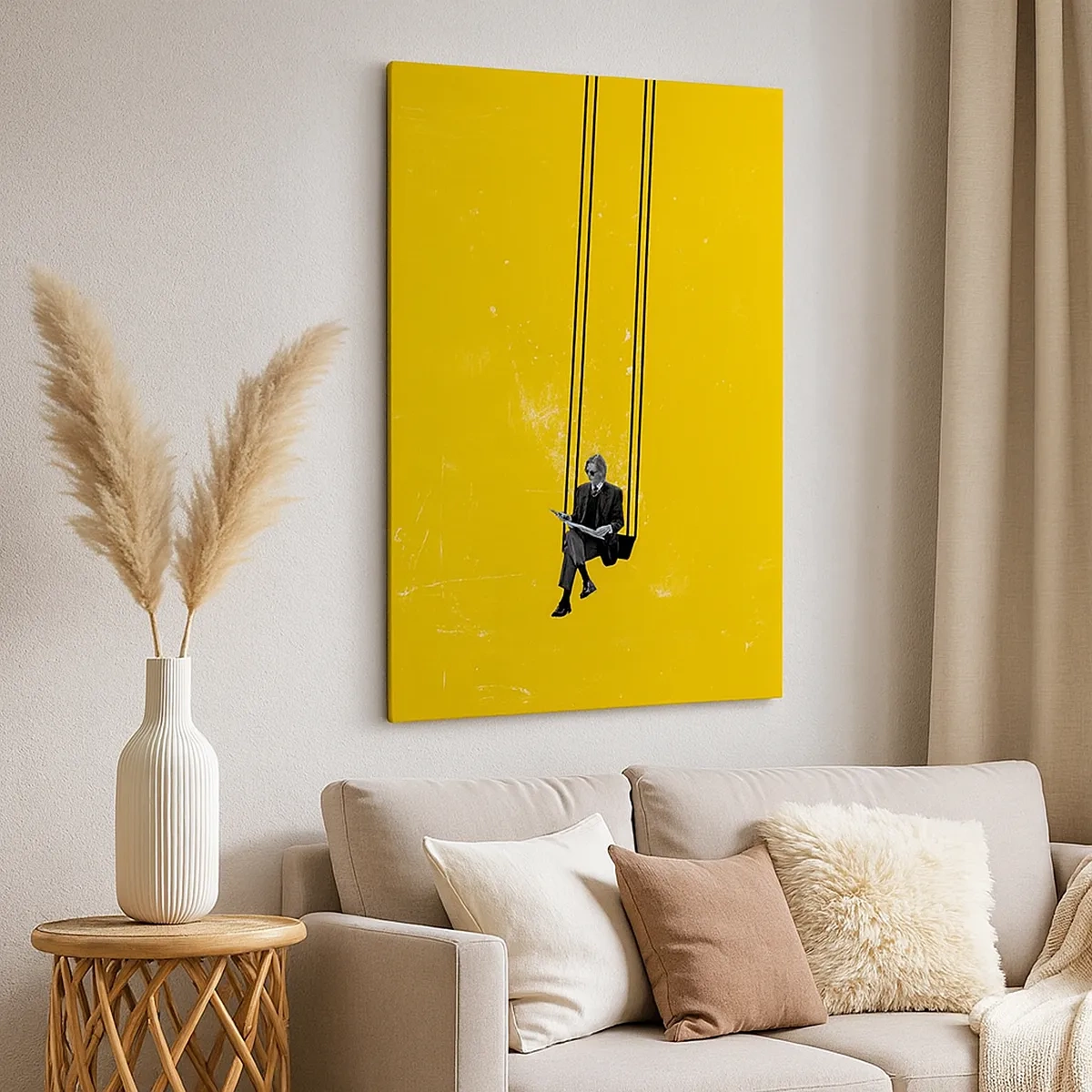 Canvastavla - Bild på duk - En dag som alla andra - 50x70 cm