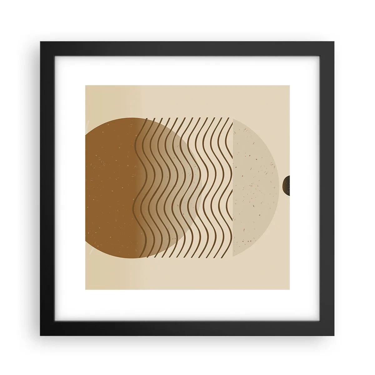 Affisch i svart ram - Om geometriska figurers ursprung - 30x30 cm