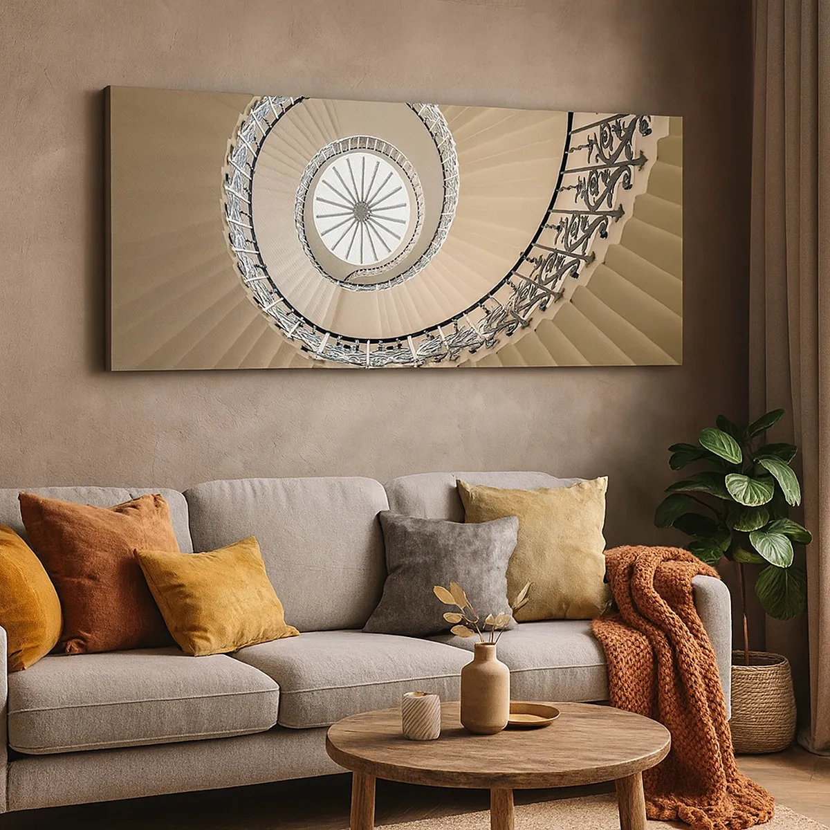 Canvastavla - Bild på duk - I musslans mitt - 30x30 cm