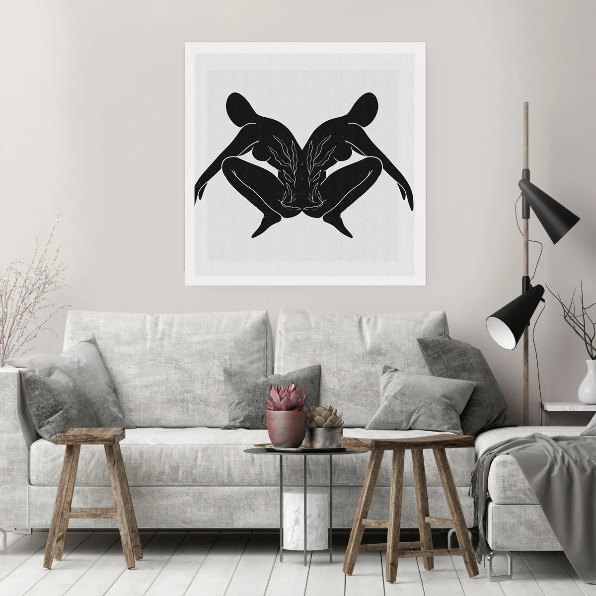 Affisch - En delad själ - 50x50 cm