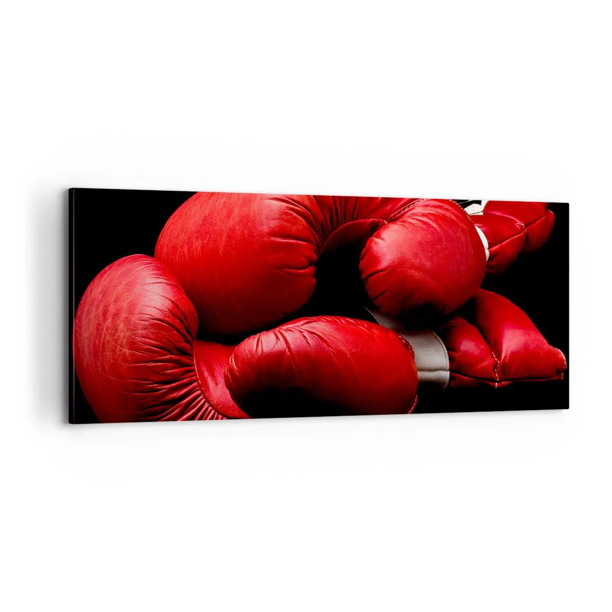 Canvastavla - Bild på duk - Kampens emotioner bakom oss - 100x40 cm