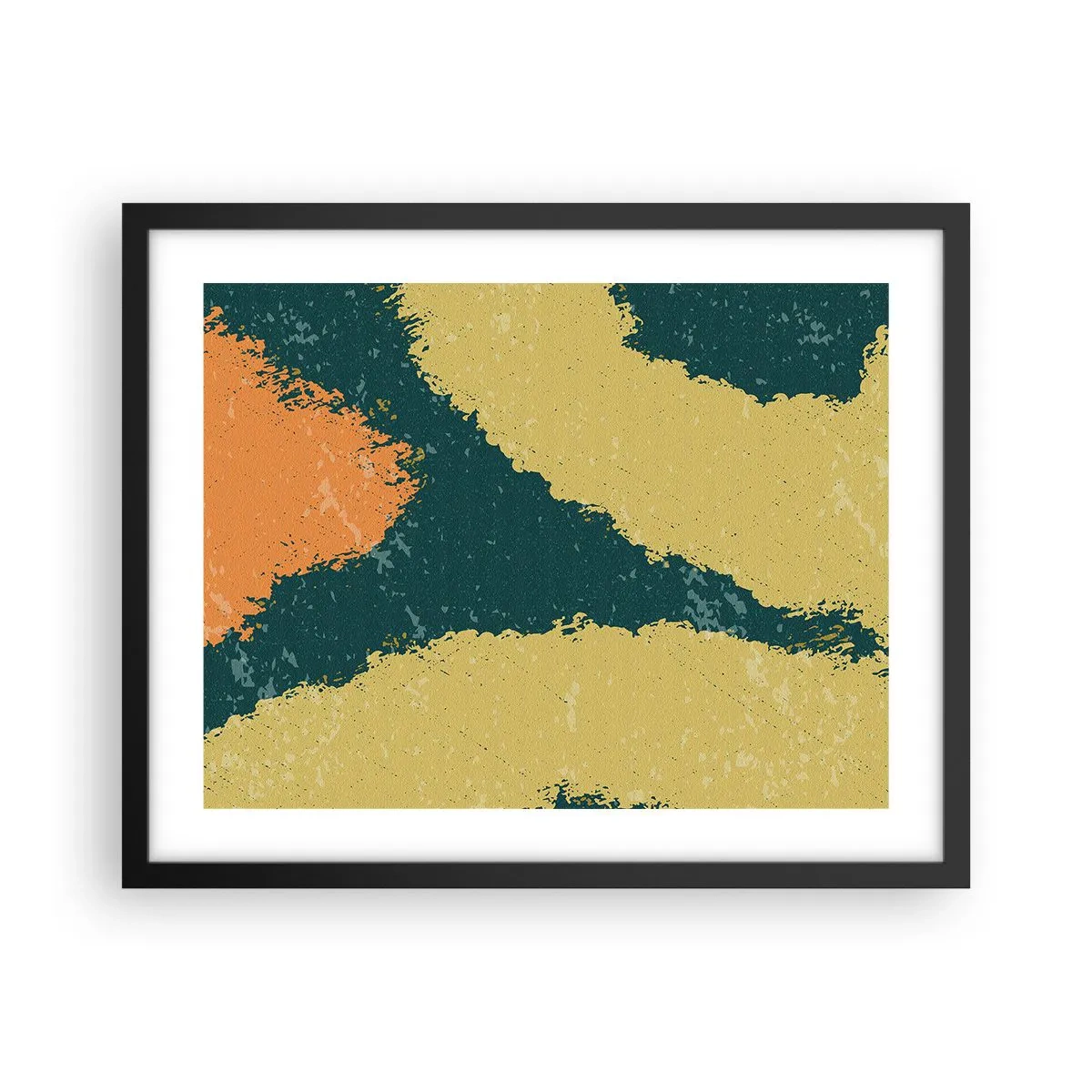 Affisch i svart ram - Abstraktion - i slow motion - 50x40 cm