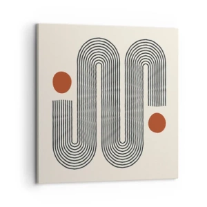 Canvastavla - Bild på duk - från början till slutet - 60x60 cm