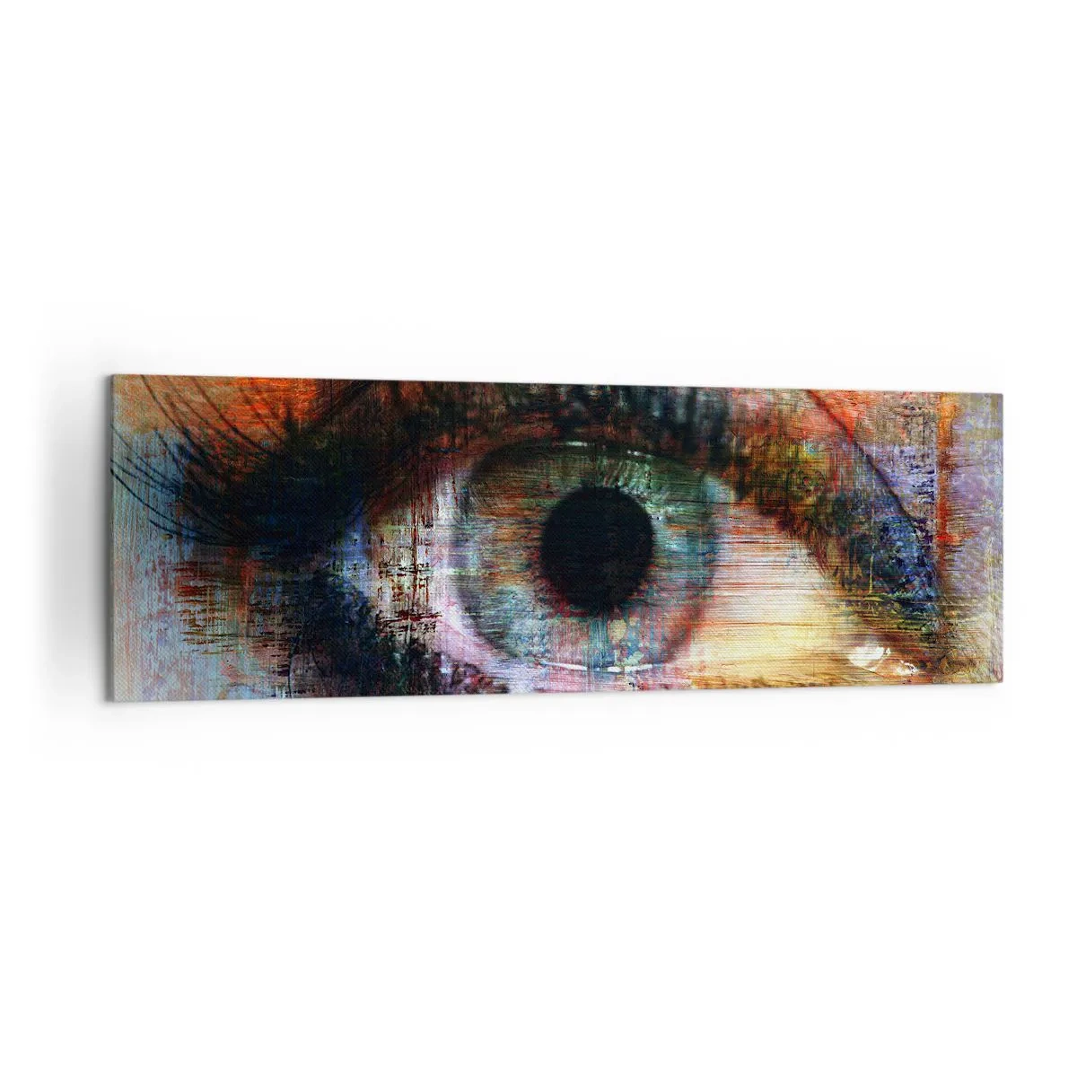 Canvastavla - Bild på duk - Man kan titta in i själen - 160x50 cm