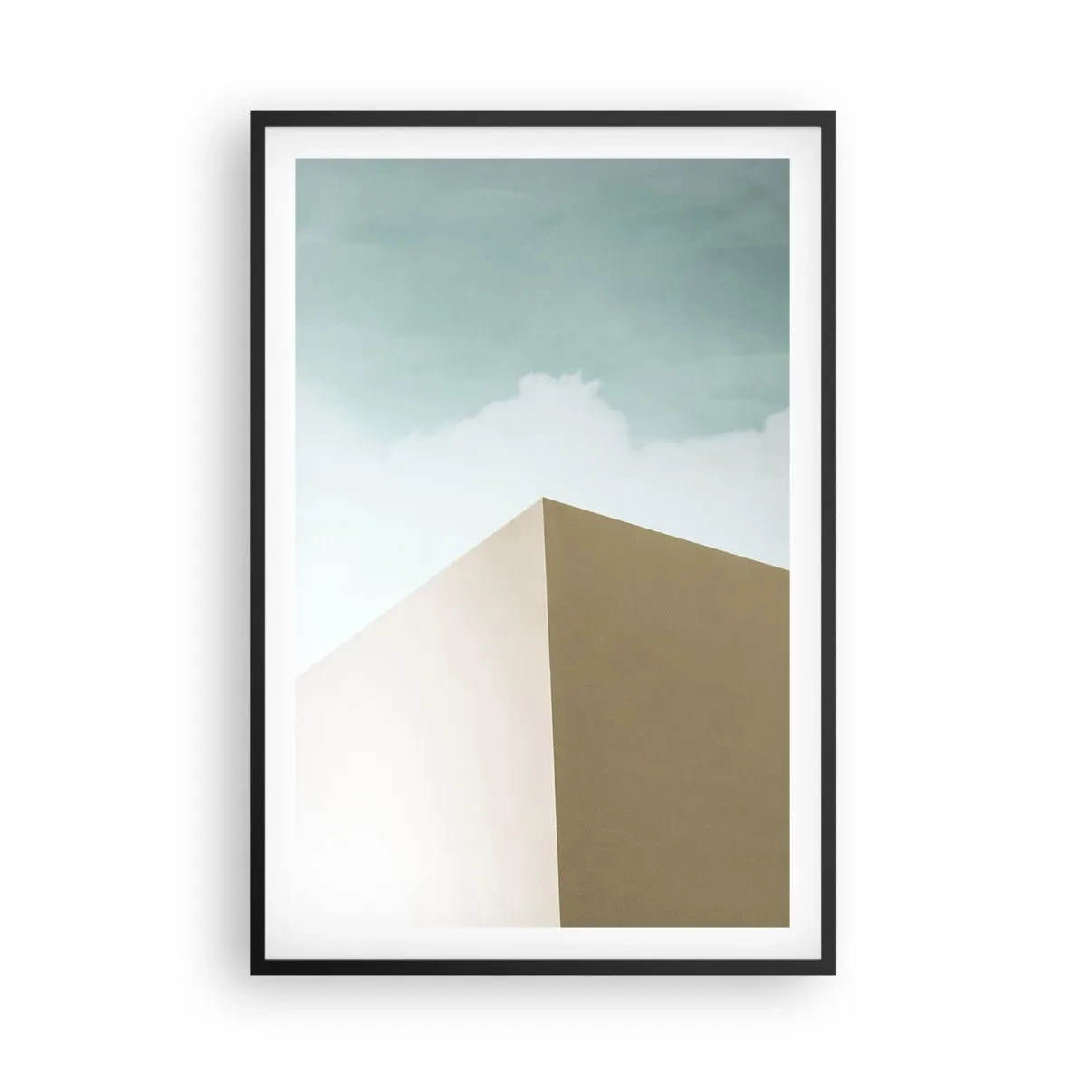 Affisch i svart ram - Geometri av en solig sommar - 61x91 cm