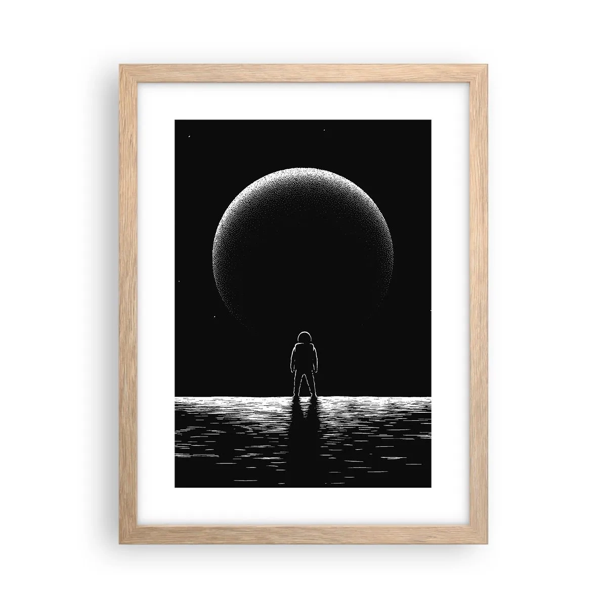 Affisch i ram av ljusek - Ansikte mot ansikte - 30x40 cm