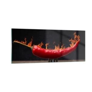 Glastavla - Bild på glas - Helvetiskt tilltugg - 100x40 cm
