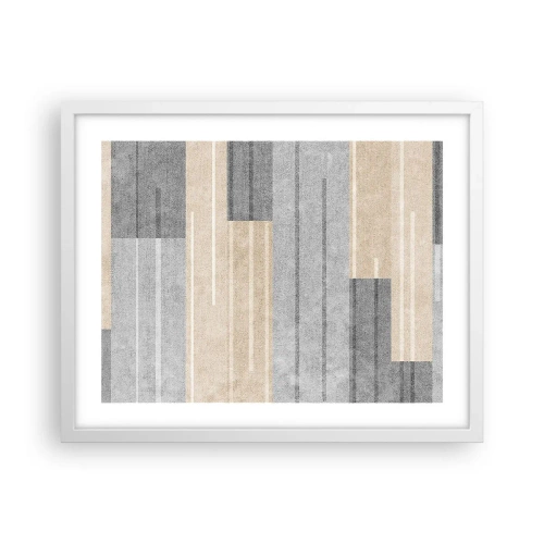 Affisch i vit ram - Komposition: allt i lod - 50x40 cm