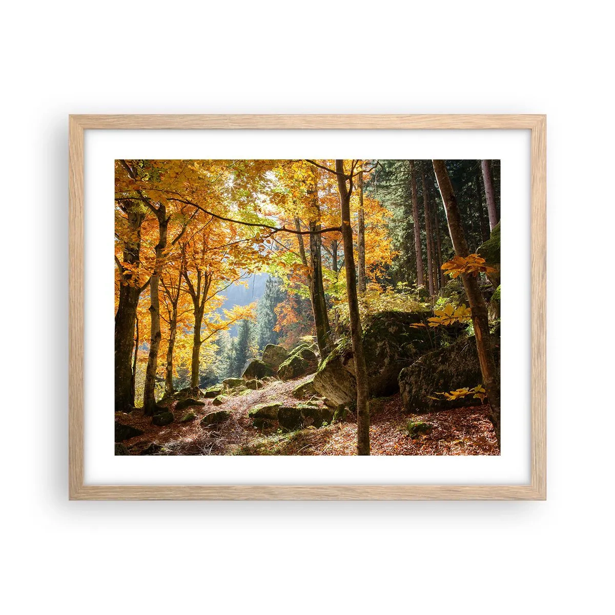 Affisch i ram av ljusek - Dags att vila - 50x40 cm