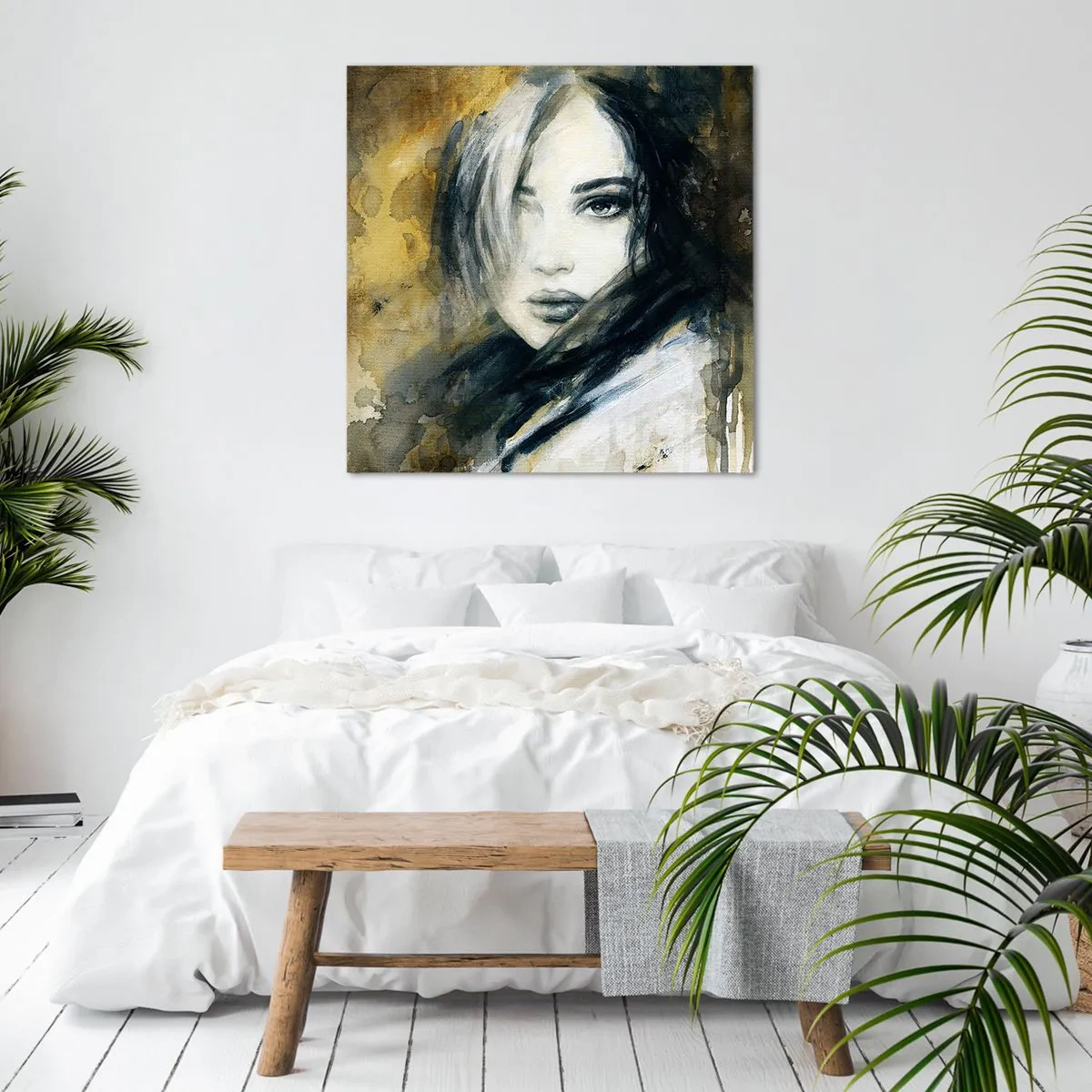 Canvastavla - Bild på duk - Mera oskyldig eller sensuell? - 40x40 cm