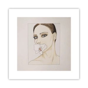 Affisch - Elegansens och skönhetens symbol - 30x30 cm