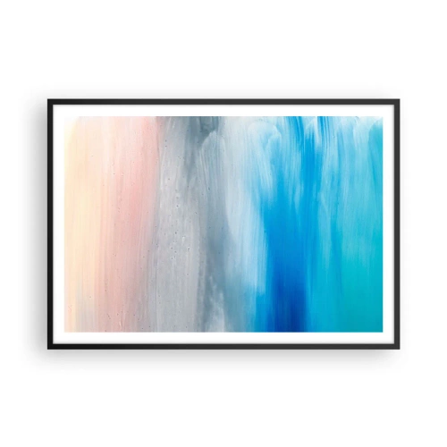 Affisch i svart ram - Element: luft - 100x70 cm