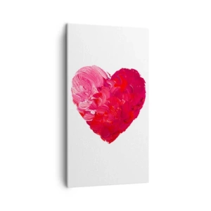Canvastavla - Bild på duk - All you need is love - 45x80 cm