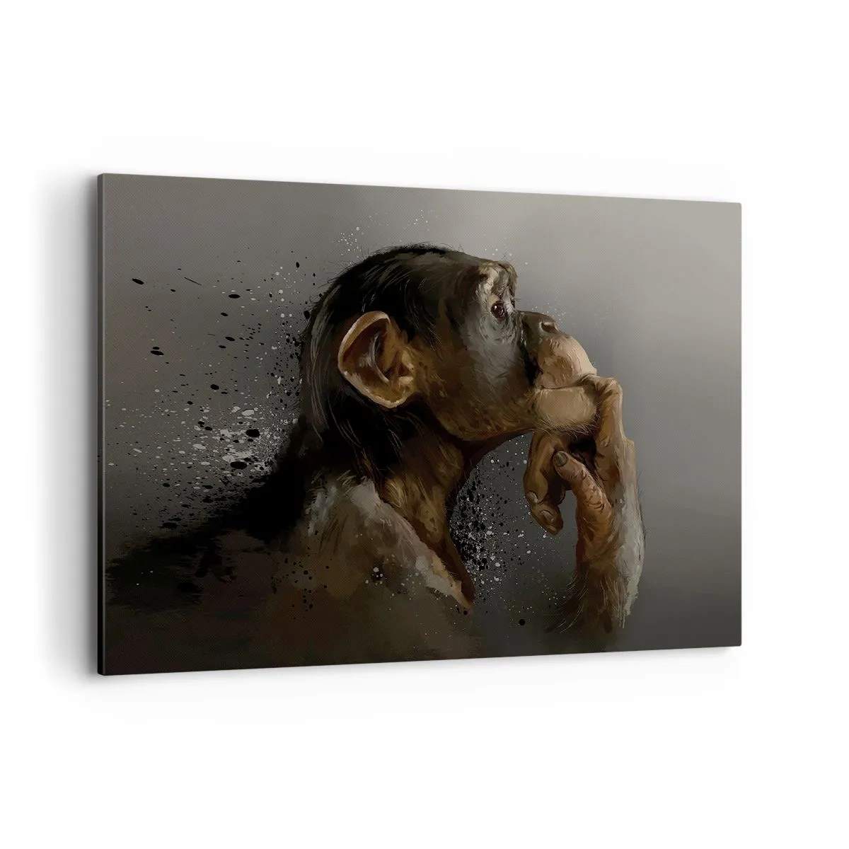 Canvastavla - Bild på duk - Säkert en tänkare - 100x70 cm