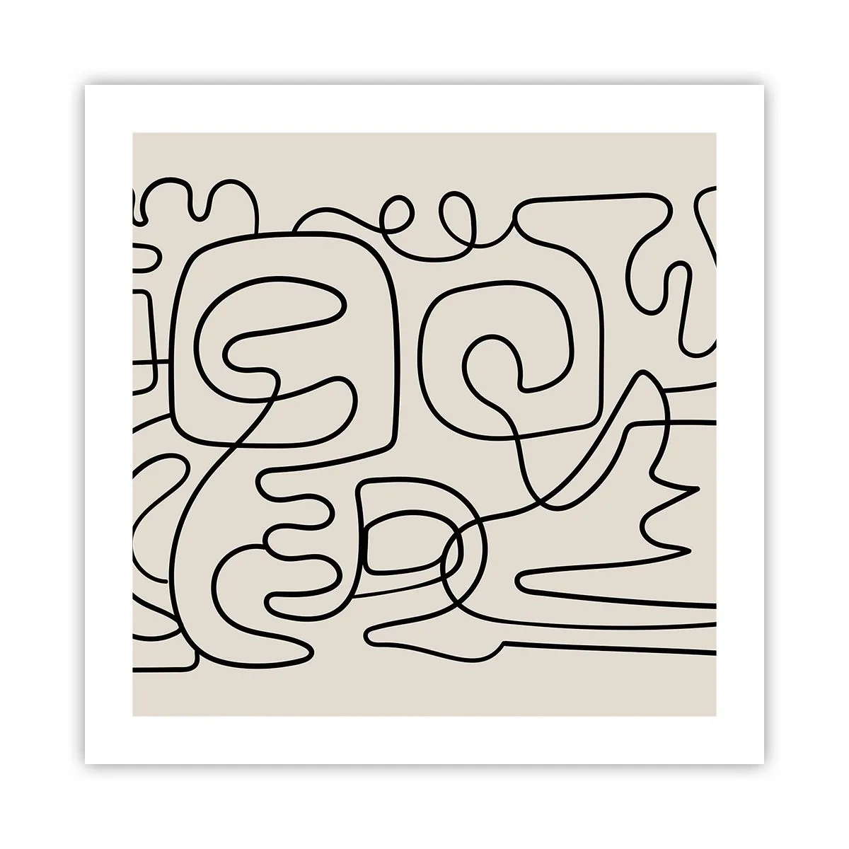 Affisch - Följ spåret - 50x50 cm