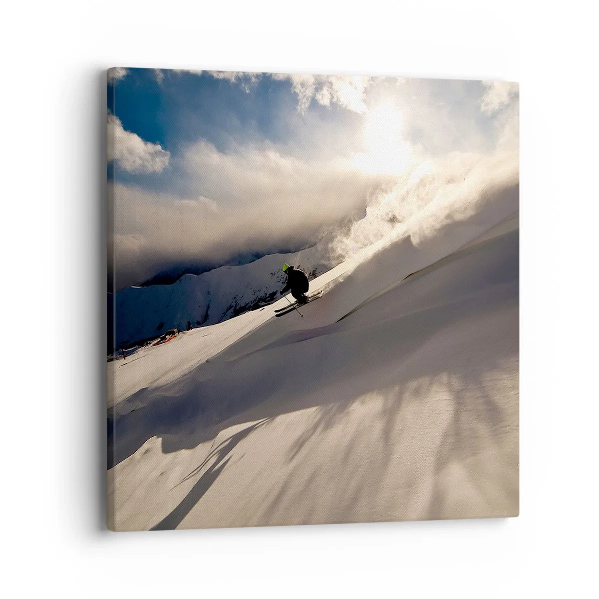 Canvastavla - Bild på duk - Fjällutmaningen accepterad - 40x40 cm