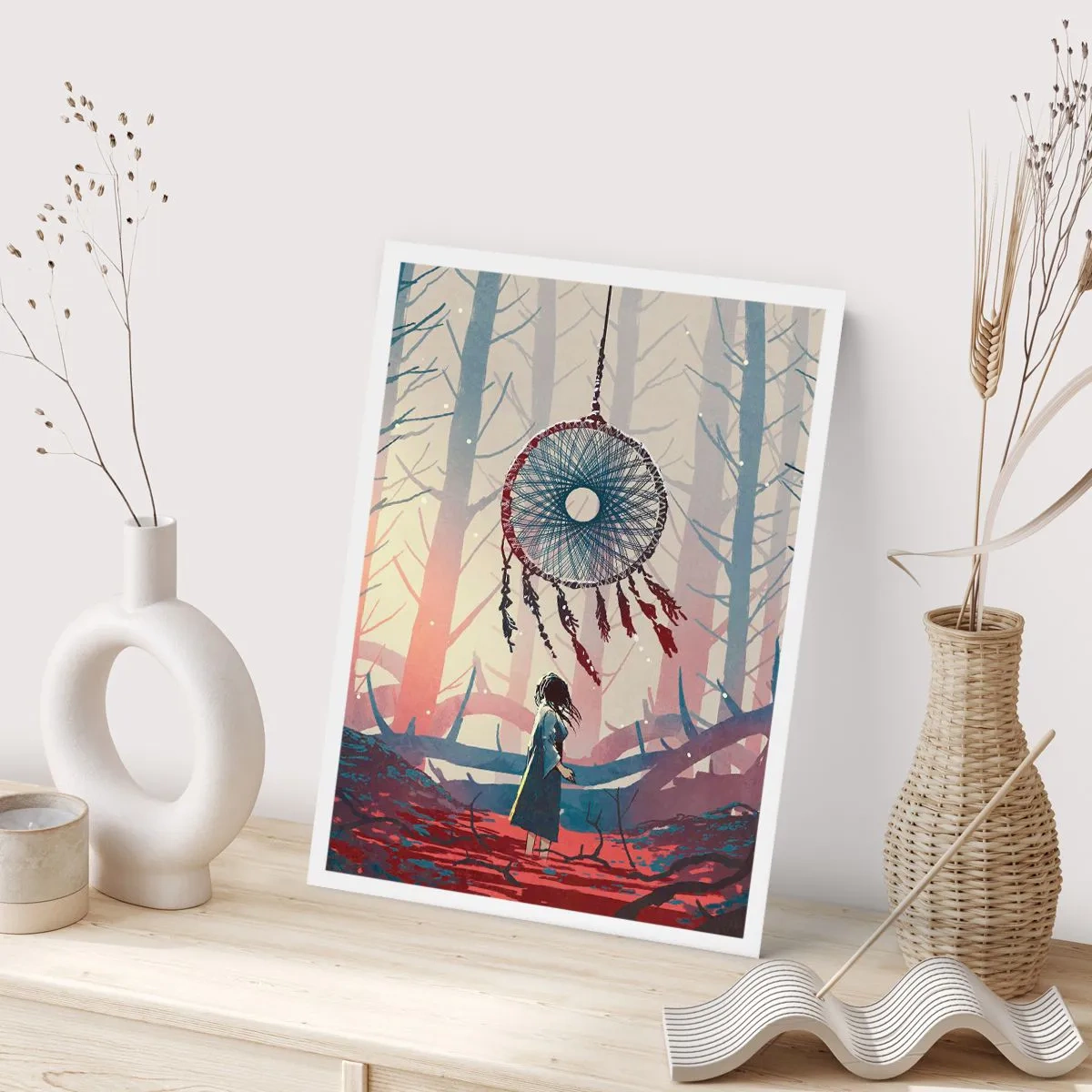 Affisch - Hemlighetsfull ritual av lyckan - 70x100 cm