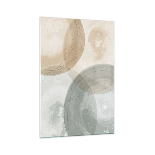 Glastavla - Bild på glas - Världars samspel - 70x100 cm