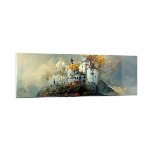 Glastavla - Bild på glas - Början på en romantisk historia - 160x50 cm