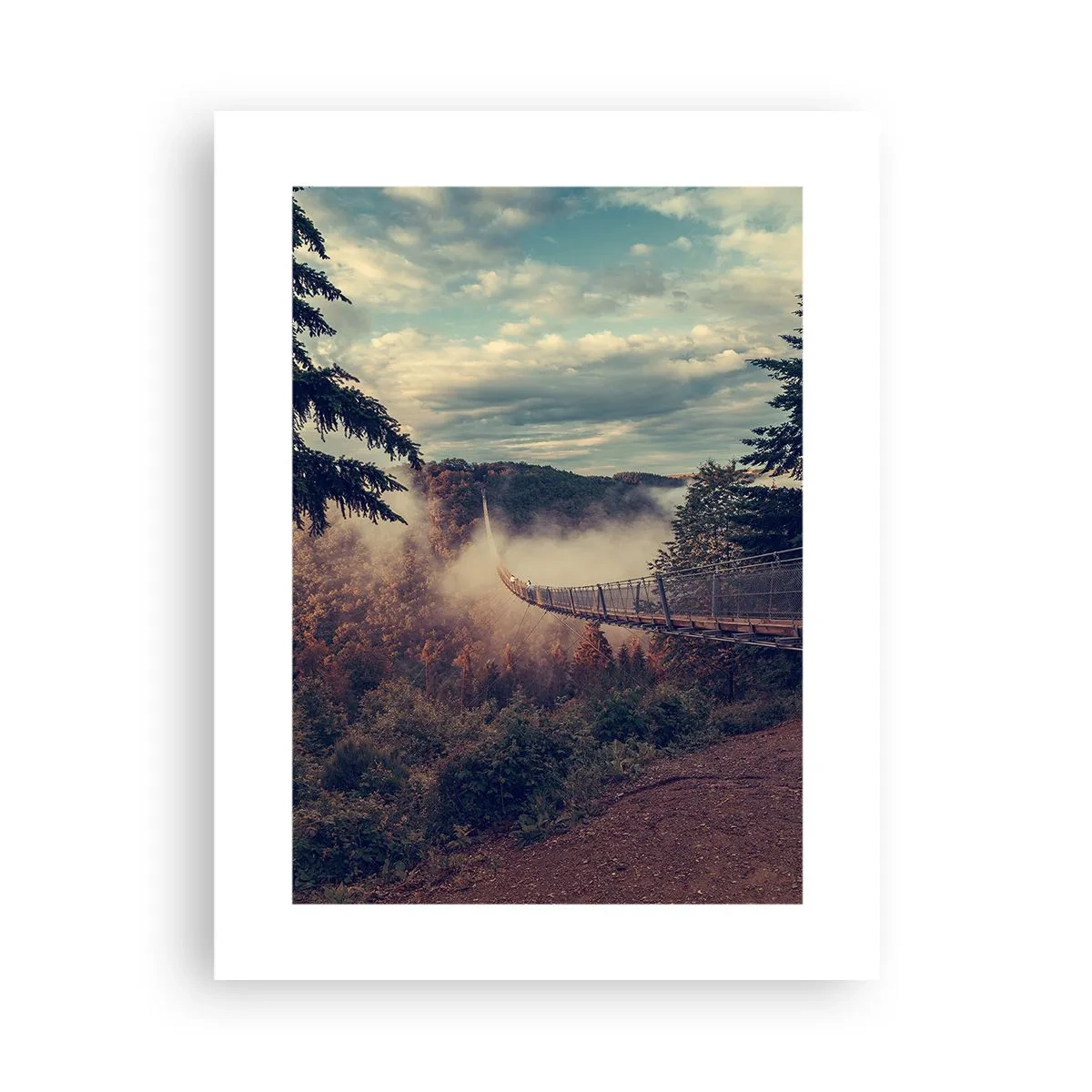 Affisch - Över höstskogen - 30x40 cm