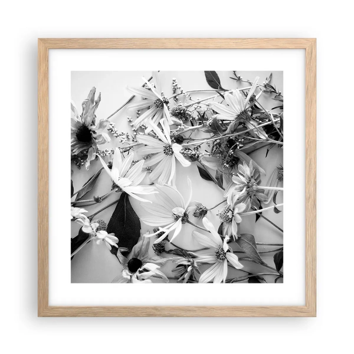 Affisch i ram av ljusek - Icke-blombukett - 40x40 cm