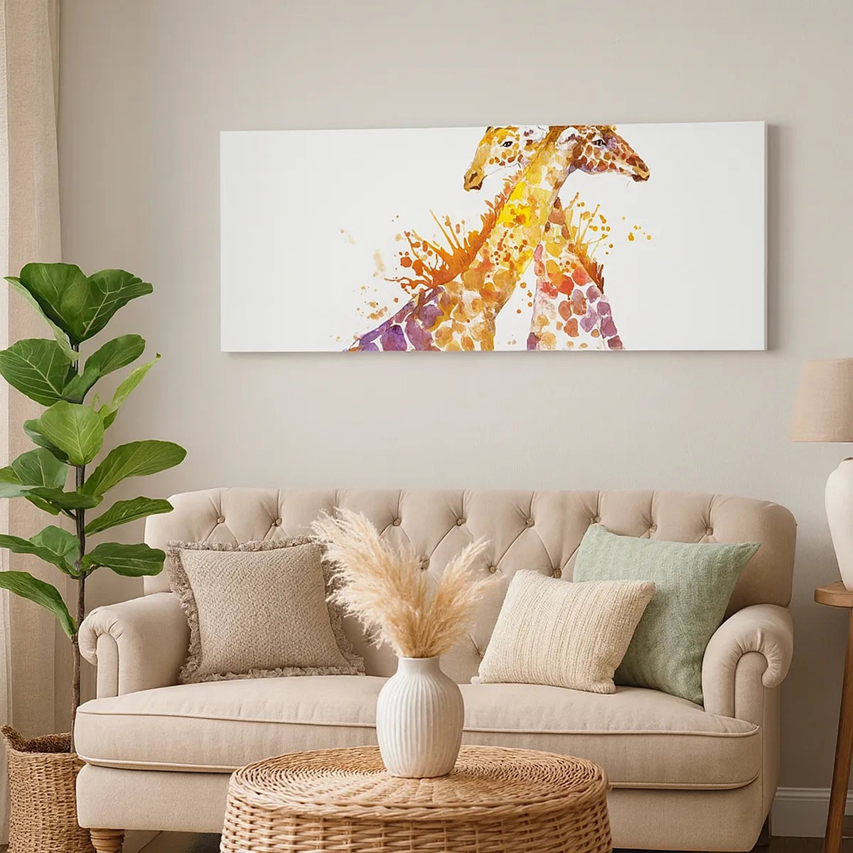 Canvastavla - Bild på duk - Är det vänskap eller kärlek? - 30x30 cm