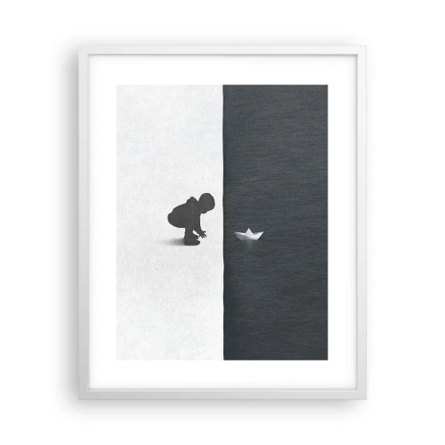 Affisch i vit ram - En stor expedition - 40x50 cm