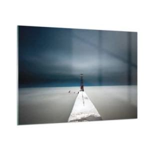 Glastavla - Bild på glas - Möta det oändliga - 100x70 cm