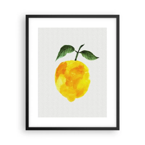 Affisch i svart ram - Hur man känner smaken av solen - 40x50 cm