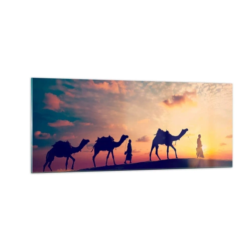 Glastavla - Bild på glas - Orientens hemliga ande - 100x40 cm