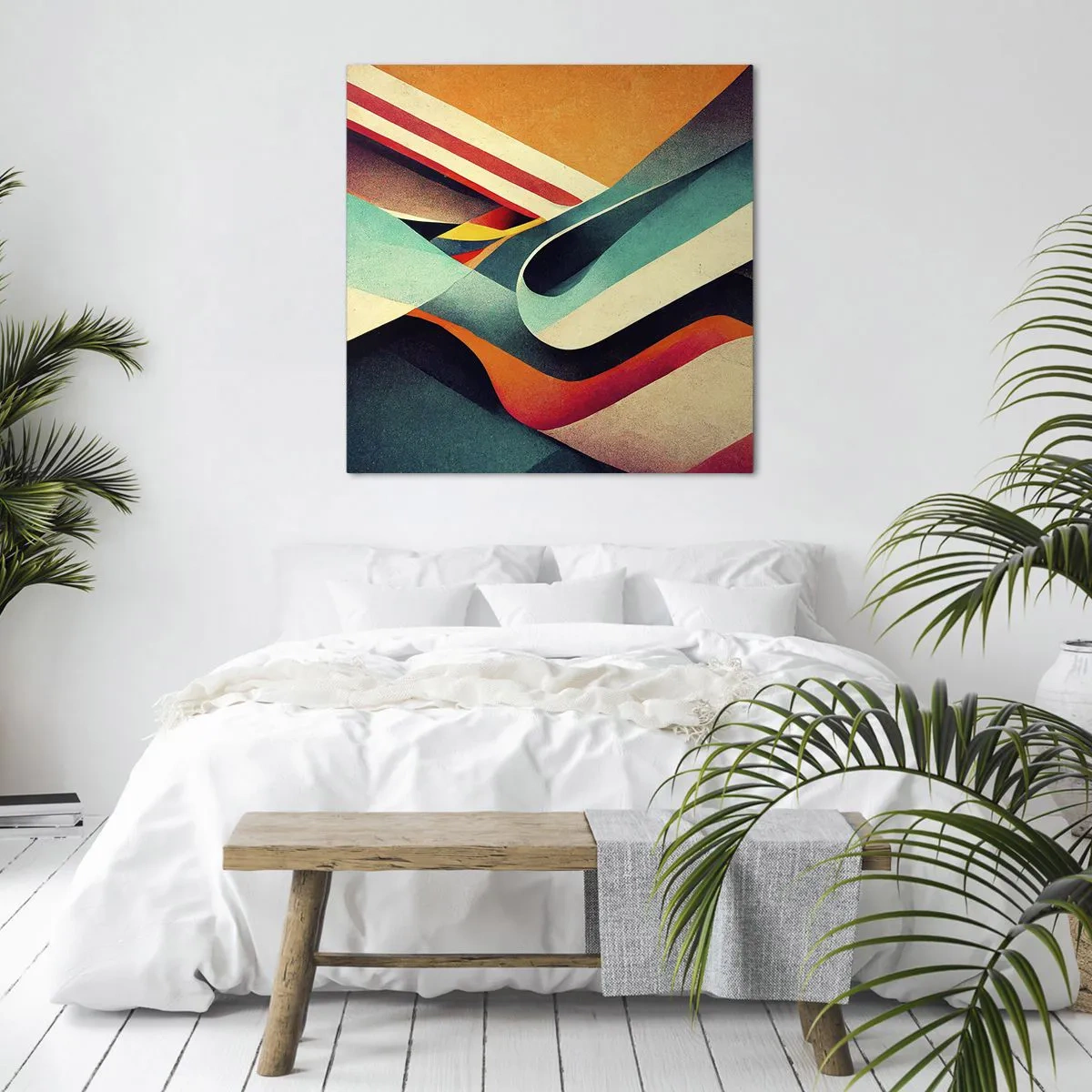 Canvastavla - Bild på duk - Intensiv komposition - 40x40 cm