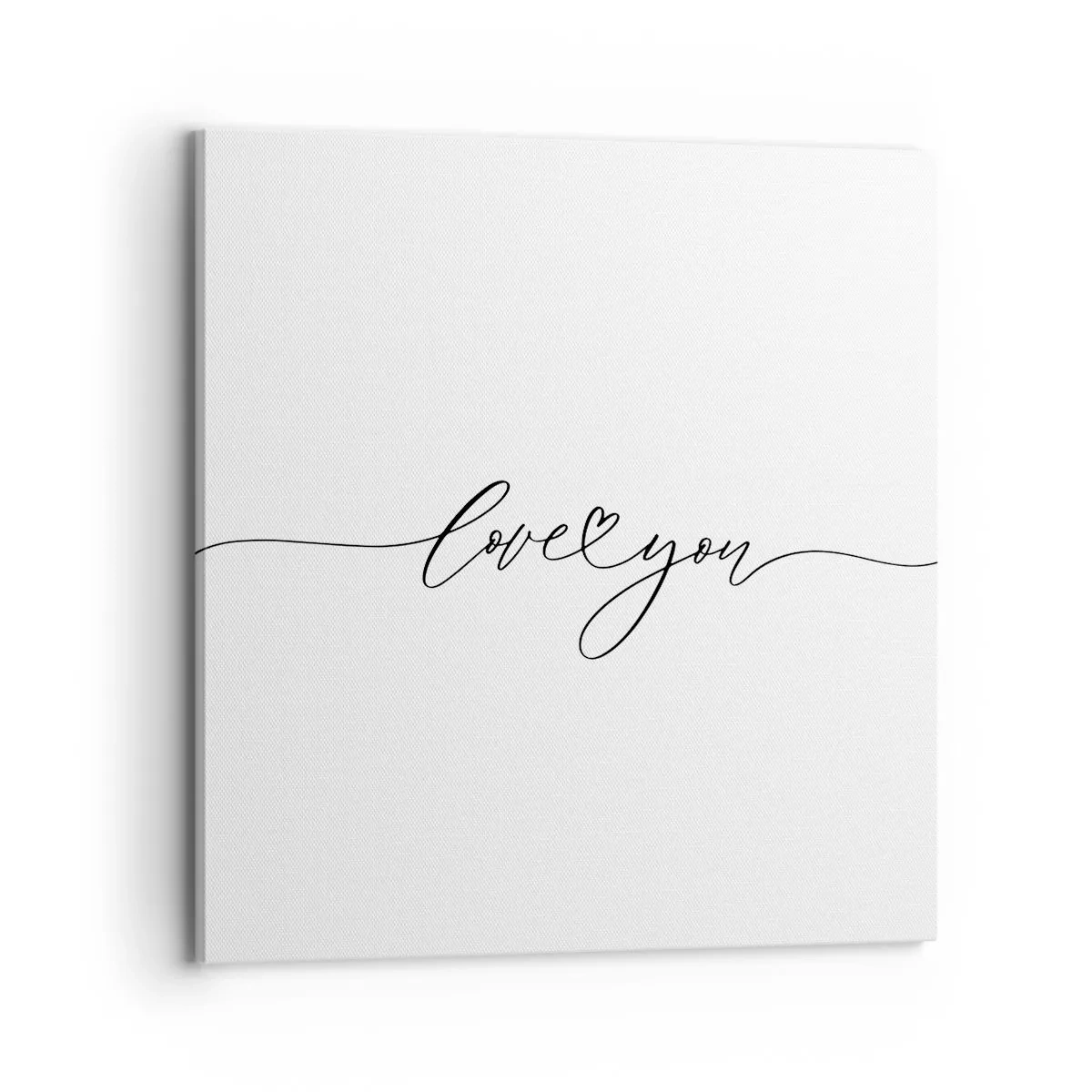 Canvastavla - Bild på duk - Svart på vitt - 70x70 cm