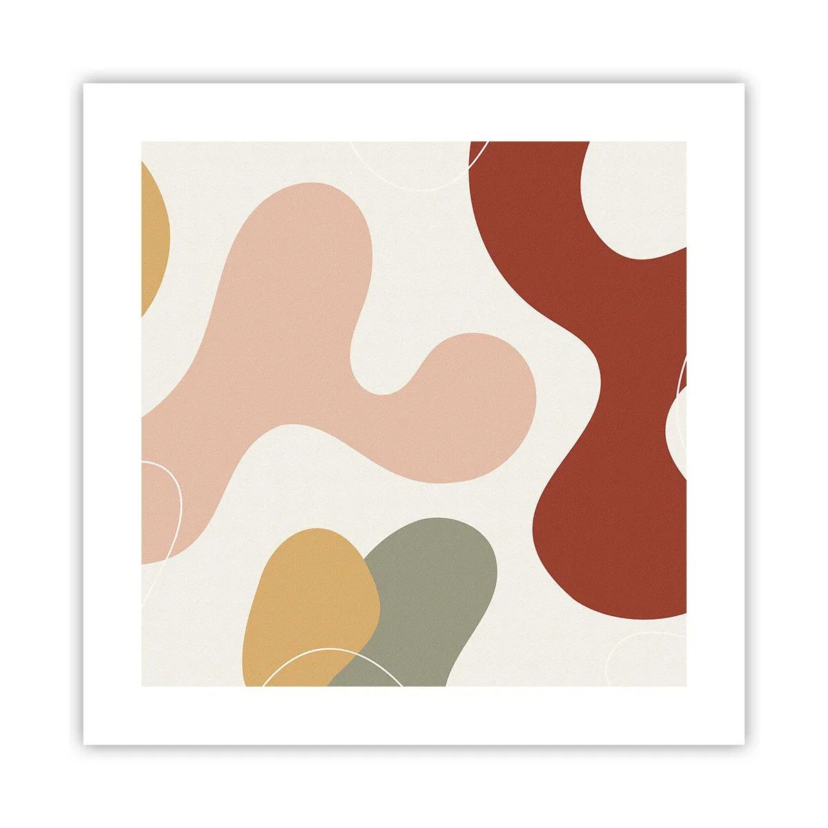 Affisch - Ornamental zig-zack? - 40x40 cm