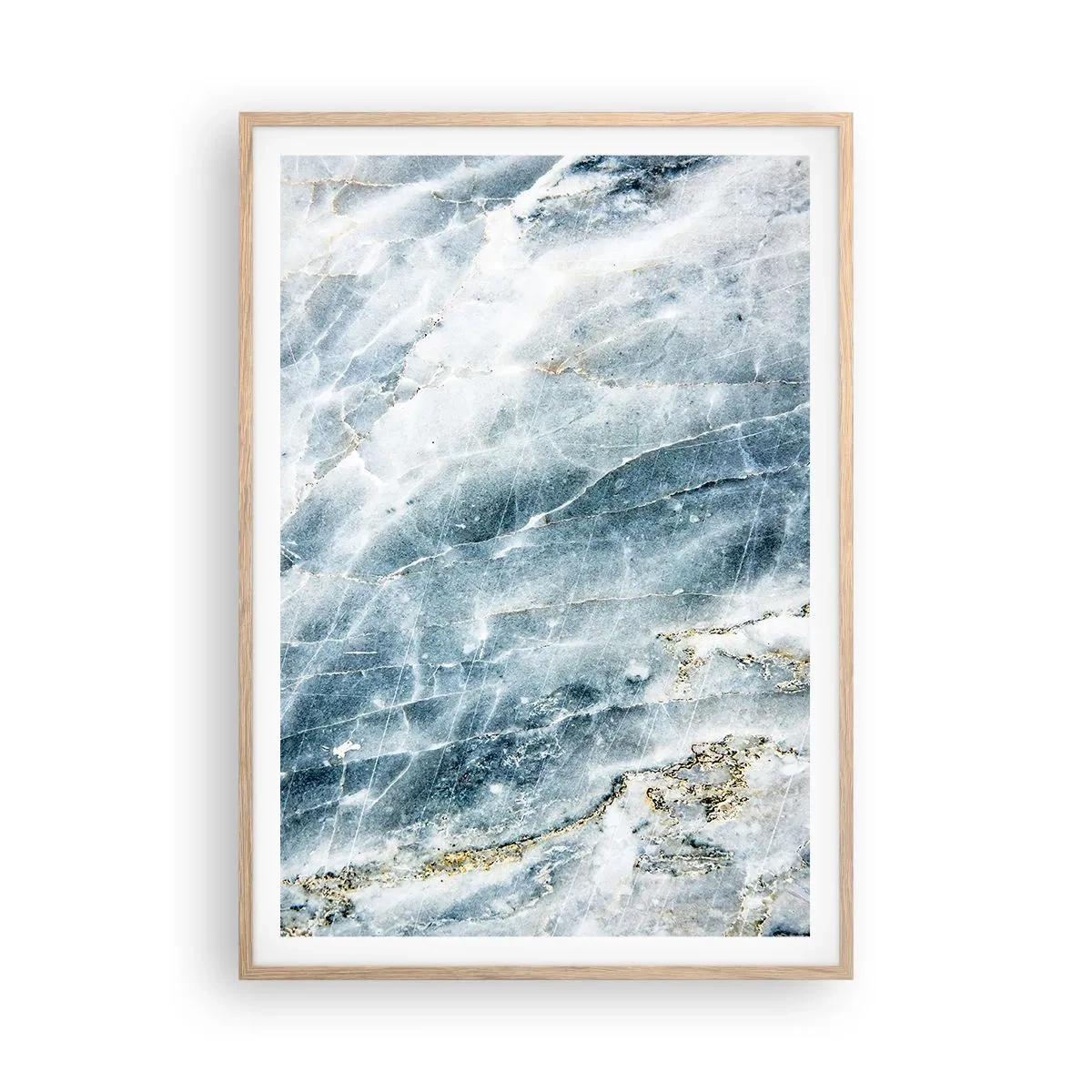 Affisch i ram av ljusek - Isvärld - 70x100 cm