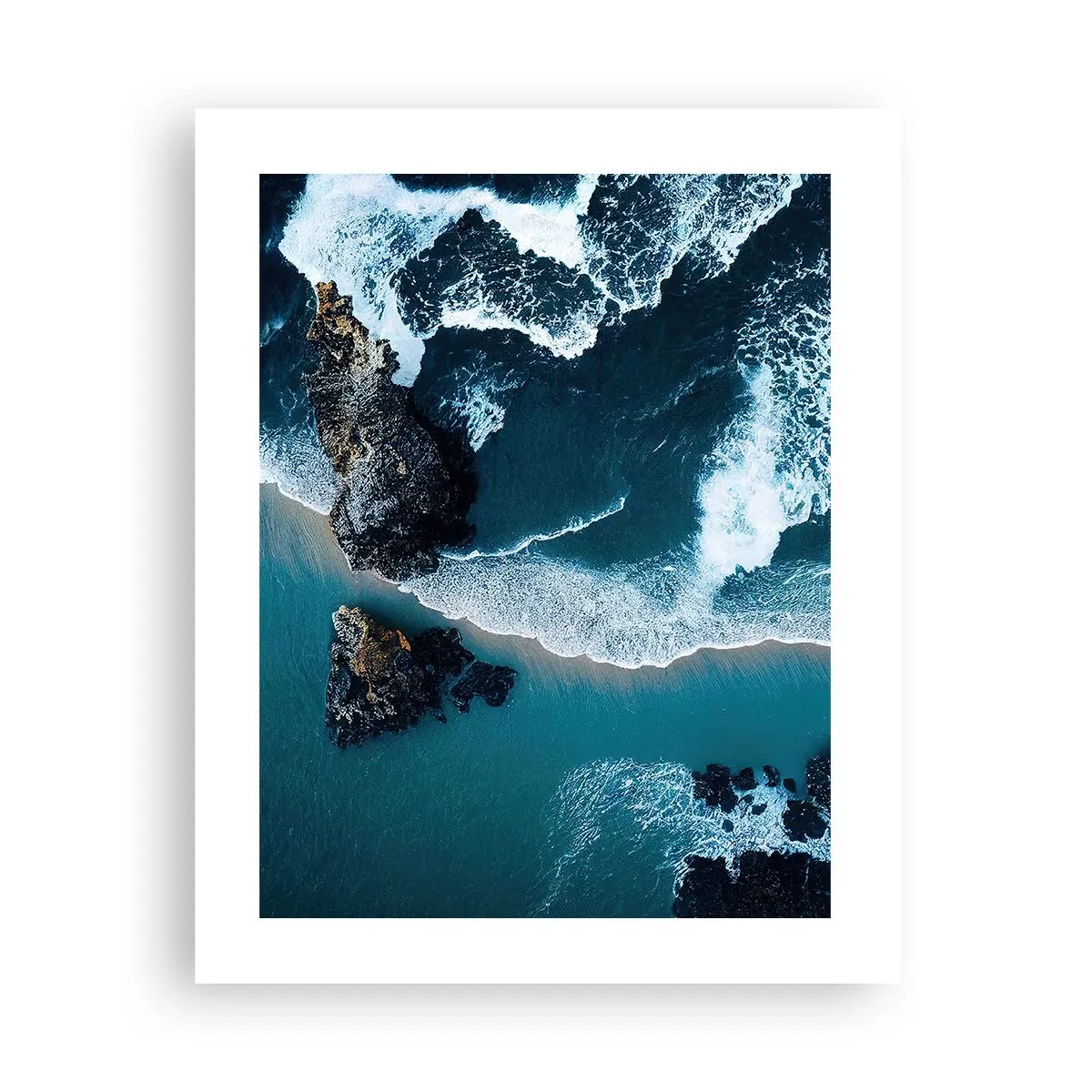 Affisch - Insvept i vågorna - 40x50 cm