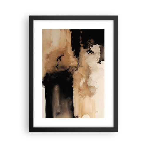 Affisch i svart ram - Intrigerande abstraktion - 30x40 cm