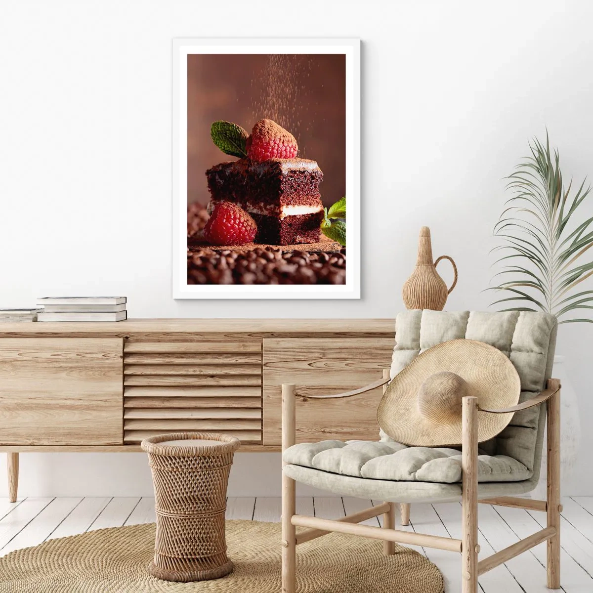 Affisch i vit ram - Livet är ljuvt - 61x91 cm