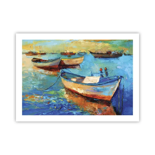 Affisch - I en sydlig vik - 70x50 cm